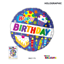 Picture of 18" 2 Sided Foil Mylar Balloon-Happy Birthday Holographic
