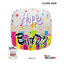 Picture of 18" 2 Sided Mylar Clear View Balloon-Happy Birthday