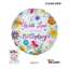 Picture of 18" 2 Sided Mylar Clear View Balloon-With Love on Your Birthday