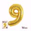 Picture of 34" Mylar Foil Balloon Gold-#9