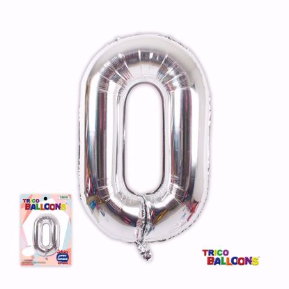 Picture of 34" Mylar Foil Balloon Silver-#0