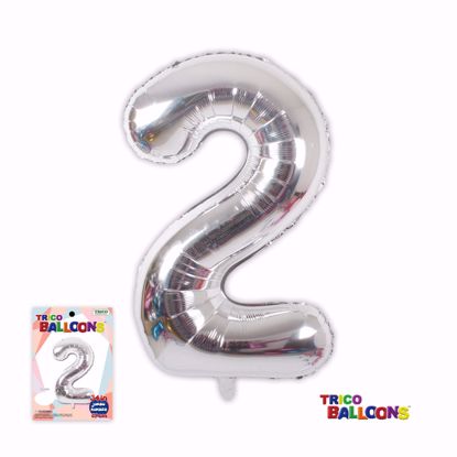 Picture of 34" Mylar Foil Balloon Silver-#2