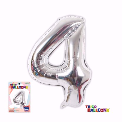 Picture of 34" Mylar Foil Balloon Silver-#4