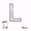 Picture of 34" Mylar Foil Balloon Silver-L