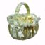 Picture of Ivory Satin Basket W/ Satin Edge