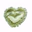 Picture of Ivory Satin Heart Pillow W/ Ribbon Edge