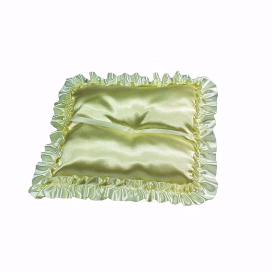 Picture of Ivory Satin Rectangle W/ Ribbon Edge