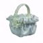 Picture of White Satin Basket W/ Satin Edge