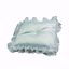 Picture of White Satin Square With Sheer Organza Edge