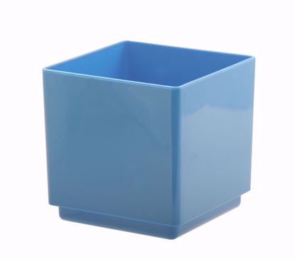 Picture of 4" Plastic Cube - Baby Blue