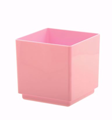 Picture of 4" Plastic Cube - Baby Pink