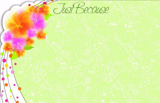 Picture of Just Because Enclosure Card (PACK 50)