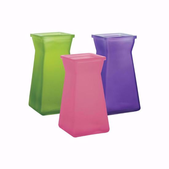 Picture of 6.75" Gathering Square Vase Breeze Assortment