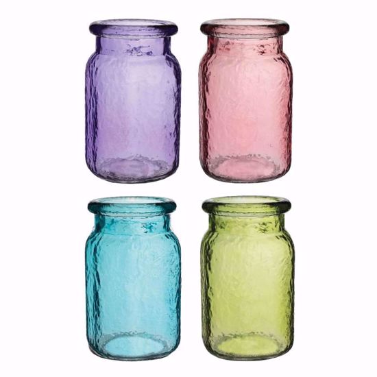Picture of 5.5" Clear Hammered Jar Vintage Assortment