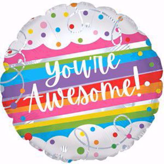 Picture of 17" 2-Sided Foil Balloon: You're Awesome