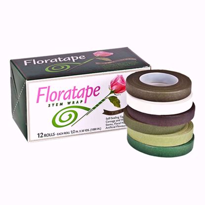 Picture of Floratape 1/2" Stem Wrap Floral Tape Brown