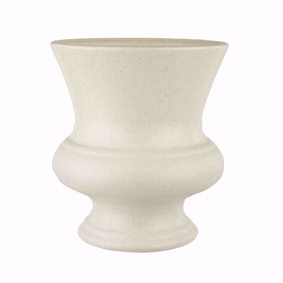 Picture of 9.5" Designer Urn - Ivory Sandstone Matte