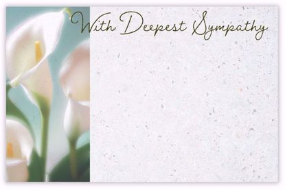 Picture of With Deepest Sympathy Enclosure Card (50 Pack)
