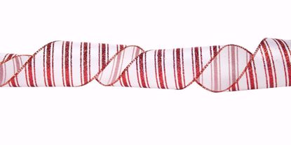 Picture of #40 Wired Edge Ribbon Candy Stripes