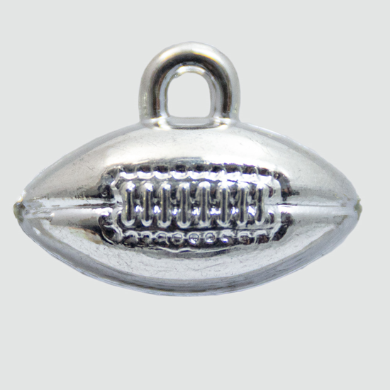 Picture of 1" Football Charm Silver