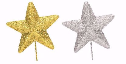 Picture of 2 Asst Glitter Star Pick 70mm