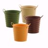 Picture of 4 Asst Autumn Spice Ribbed Pot Cover 4"
