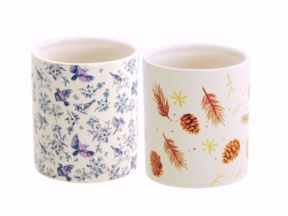 Picture of 2 Asst Winter Forest Pot 4"