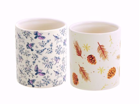 Picture of 2 Asst Winter Forest Pot 4"