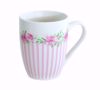 Picture of Floral & Pink Stripe Mug
