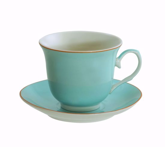 Picture of Powder Blue Teacup/Saucer