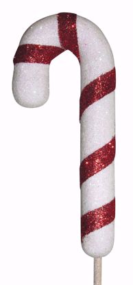 Picture of Glitter Candy Cane Pick
