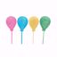 Picture of 4 Asst 50mm Pastel Color Glitter Balloons
