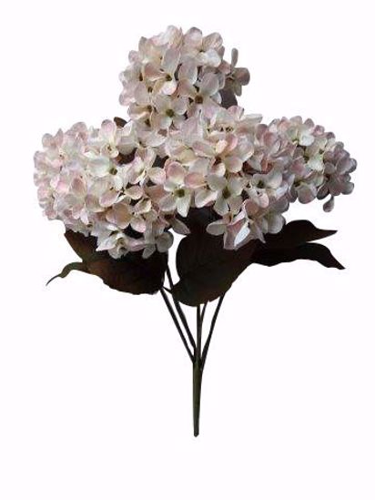 Picture of 17.75" Linen Hydrangea Bush x5