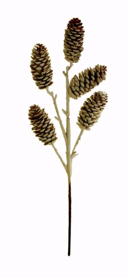 Picture of 18" Snowy Pine Cone Spray