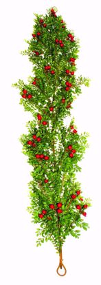 Picture of 5' Plastic Leaves Garland W/Berries