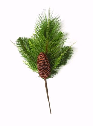 Picture of 15.5" Greenery Mix Pine W/Cones Spray x5