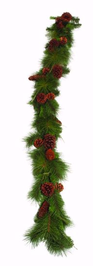 Picture of 6' Greenery Mix Pine W/Cones Garland
