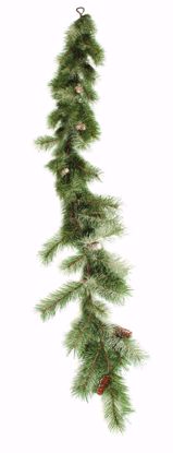 Picture of 6' Frosted Slash Pine W/Cones Garland