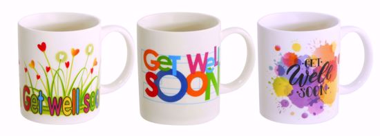 Picture of 3 Asst Spirited Get Well Mug 12oz