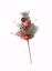 Picture of 19.5" Pine Pick W/Pine Cone, Holly, Red Metallic & Peppermint Decor