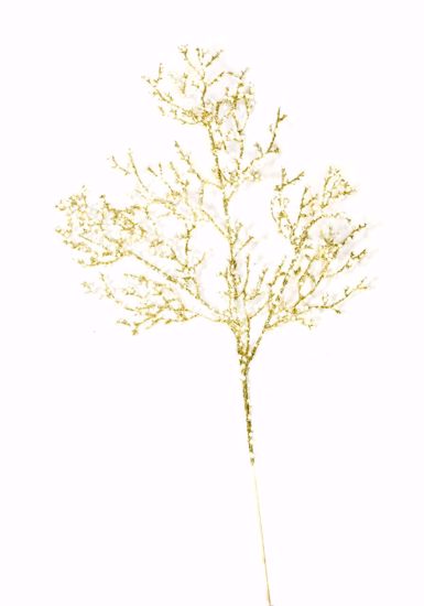 Picture of 18" Champagne Glitter Twig Spray X3