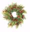 Picture of 28" Iced Pomegranate/berry w/Pine Wreath
