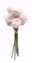 Picture of 10.25" Pink Craspedia Bundle W/Raffia x9