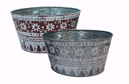 Picture of 2 Assorted Nordic Dish Garden 11"