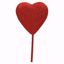 Picture of Red Glitter Heart Pick 40mm