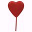 Picture of Red Glitter Heart Pick 55mm