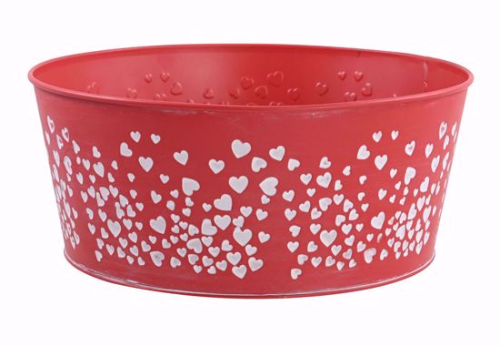 Picture of Embossed Hearts Planter 12"