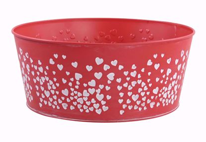 Picture of Embossed Hearts Planter 14"