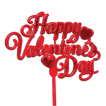 Picture of Happy Valentine Day Red Pick 12"