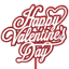 Picture of Happy Valentine Day Red/White Pick 12"